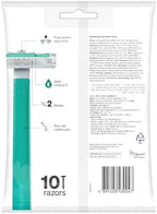 Schick Exacta2 Sensitive Disposable Razor, 10 Count (1Pack)