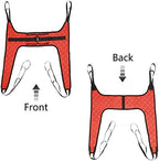 Lift Sling, Commode Patient Lift Slings Medical Transfer Sling for Patients Shower Bath, Large Toileting Sling, Lift Sling for Elderly Bariatric, Divided U Slings,XL