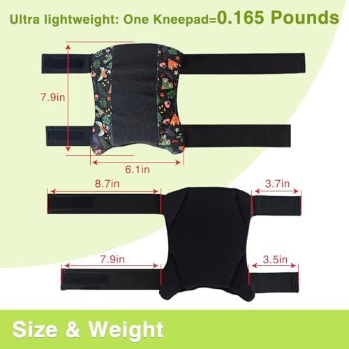 Garden Knee Pads for Women, Lightweight Waterproof KneePads for Gardening, Anti Slip Leather Foam Padding Kneeling Pads for Flooring and Carpet Cleaning, House work, Gardening Maintain, Knee Protector, Butterfly