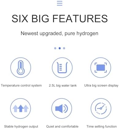 Hydrogen Inhalation Machine, H Separated 1800ml/min (1200 H/600) Dual-Port Inhaler, 99.996% Purity H2 Generator, SPE/PEM Technology, for Home
