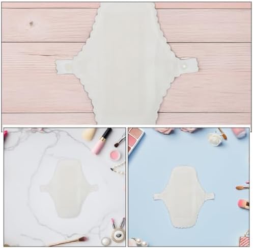 Reusable Menstrual Pads Cloth Cotton Sanitary Napkins 4pcs Washable Breathable Waterproof Layer Panty Liners for Daily Period Use and Postpartum Care