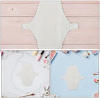 Reusable Menstrual Pads Cloth Cotton Sanitary Napkins 4pcs Washable Breathable Waterproof Layer Panty Liners for Daily Period Use and Postpartum Care