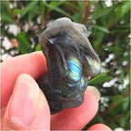 Minerals Stones 1.5inch Crystal Goddess Natural Labradorite Quartz Statue Carved Woman Torso gemper Body Sculpture Polished Energy Healing Crystal Stones Decoration