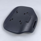 Low Back Bar Stool Replacement Seat Top - 13.8"x13" PU Black Stool Seat for Beauty Salon, Gaming & Office Chairs, Easy Install Swivel Chair Repair