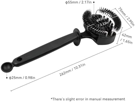 watchget Espresso Coffee Machine Cleaning Brush Espresso Group Head Cleaning Brush Detachable 360°Nylon Bristles Espresso Machine Cleaning Tool V2 58mm