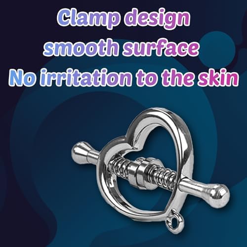 Metal Nipple Clamps Adjustable Nipple Clamp Nipple Clips for Women Non Piercing Nipple Rings Nipple Toy