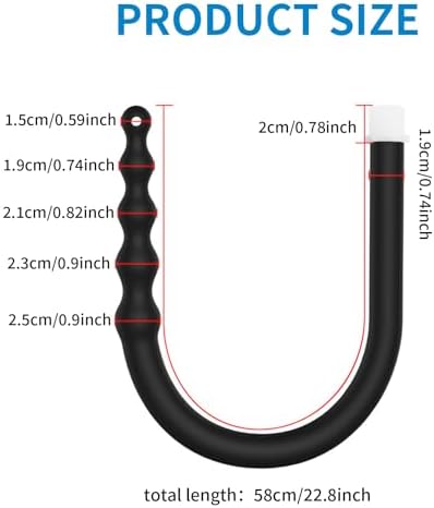 Shower Enema Douche Nozzles , 4 Holes Water Spray Comfortable Silicone Nozzles Enema , Reusable Shower Enema Hose, Black