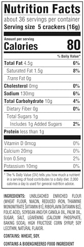 RITZ Original Crackers, Snacks for Kids and Adults, Lunch Snacks, Family Size, 20.5 oz