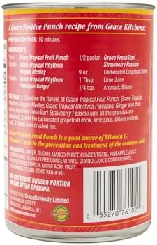 Grace Canned Tropical Fruit Punch, 18.26 oz. (540 ml) - 2 Pack