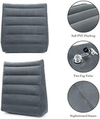 USHMA Inflatable Wedge Pillow, Portable Travel Wedge Pillow, Fast Inflation & Deflation Inflatable Wedge Pillows for Travel, Blow Up Sleeping Back Knee Bed
