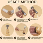 Barelove Moxa Stick Burner Holder, 葫芦灸 艾灸 Wooden Moxa Strips Mugwort Moxibustion Keeper Box Acupoint Massage Treatment Tool, Portable Moxa Healing Box Set