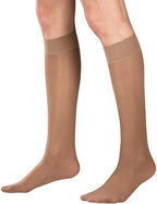 Truform Sheer Compression Stockings, 8-15 mmHg, Women's Knee High Length, 20 Denier, Taupe, Large