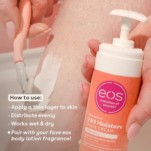 eos Shea Better Shave Cream- Pink Citrus, Shea Butter Skincare, Shaving Cream for Women, 7 fl oz, 2-Pack