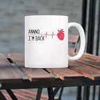 Teegarb Letter Blanket Annnd I’m Back – Funny Heart Attack Survivor Coffee Mug 11oz, Inspirational Recovery Humor Cup