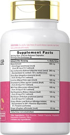 Carlyle Menopause Supplement for Women | 180 Capsules | Helps with Hot Flashes and Night Sweats | Non-GMO, Gluten Free Menopause Support