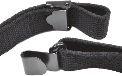 M1 Garand Cotton Sling (Black) US WWII M1 Garand Canvas Rifle Web Sling with Correct WW2 Hardware