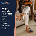 Copper Compression Bunion Corrector Relief Sleeve - Gel Cushion Pads - Copper Infused - Orthopedic Brace Big Toe Alignment - Hallux Valgus Relief - Straightener Spacer Fit for Women & Men - 1 Pair