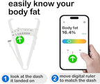 Body Fat Caliper – Skinfold Caliper Body Fat Measurement Device with App