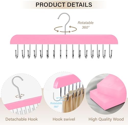 Hair Extension Holder & Hanger for Clip Ins - Weft Organizer Stand for Washing & Styling - Storage Rack Display Stand Accessories for Extensions (Pink)