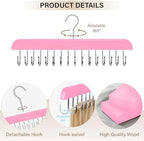 Hair Extension Holder & Hanger for Clip Ins - Weft Organizer Stand for Washing & Styling - Storage Rack Display Stand Accessories for Extensions (Pink)