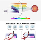SIGVAN Ladies Reading Glasses Blue Light Blocking Spring Hinge Fashion Pattern Print Eyeglasses for Women