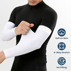 8 Pairs Soft Arm Sleeves, UV Sun Protection Cooling Compression Arm Covers for Outdoor Work, Sports, Men & Women