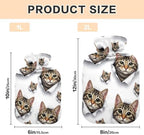 Cute Cat Eyes White Hot Water Bottles with Velvet Cover Hot Water Bag for Hot and Cold Compress Medium