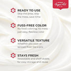 Yellow Buttercream Frosting for Cake Decorating – Firm Icing for Cakes & Cupcakes, 16 Ounce Tub by Global Sugar Art/Chef Alan Tetreault (Lemon Yellow, 16 Ounce)