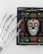 Boston International Wave Design Cocktail Napkin Holder Caddy, Black