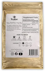 Organic Jasmine Green Tea Loose Leaf Whole Leaf, USDA Organic Smooth Floral Aroma Antioxidant Rich Green Tea 1 lb (456g) About 228 Servings by Tealise