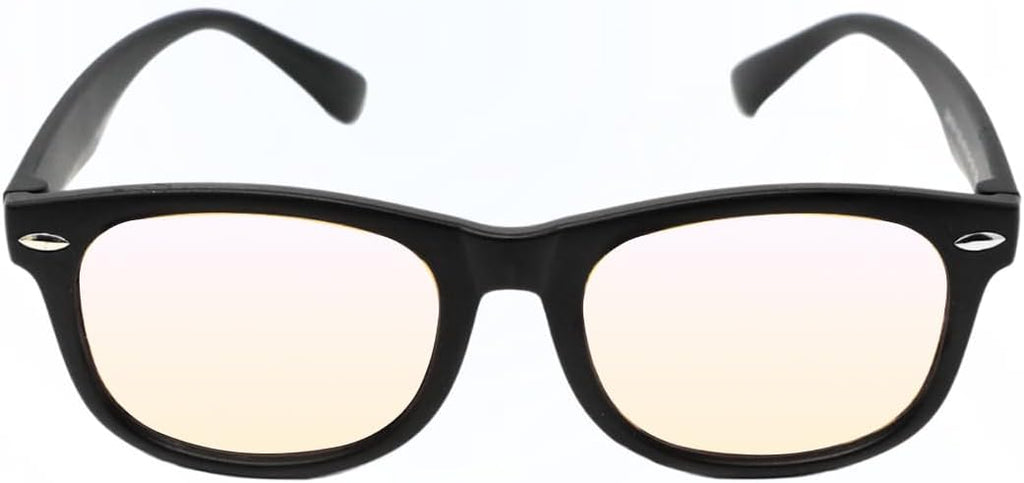 DefenderShield Blue Light Blocking Glasses Kid Series for Computer, Mobile, Gaming, Sleep-Purple - Anti Eye Strain, Headache