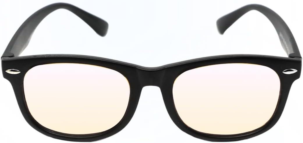 DefenderShield Blue Light Blocking Glasses Kid Series for Computer, Mobile, Gaming, Sleep-Purple - Anti Eye Strain, Headache