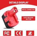 14.4V 4800mAh NiMH BAT140 Battery, Compatible with Bosch 14.4V Battery, Suitable for 14.4V Cordless Power Tools BAT038 BAT040 BAT041 2607335694 2607335264 2607335465 2607335711 (2 Packs)