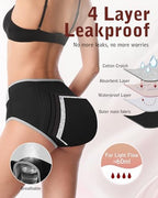 IGOLUMON Period Underwear for Women, Leak-Proof Incontinence & Postpartum Panties, Heavy Flow Protection with Graphene Core