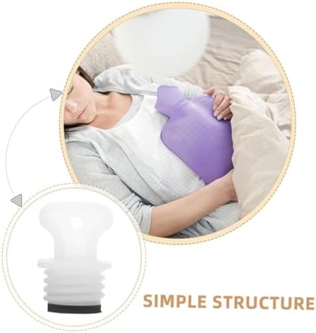 5pcs Hot Water Bottle Rubber Stopper 21mm Leakproof Safety Screw Cap Replacement Parts for Relief and Warm Therapy Use