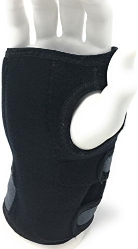 Champion Wrist Support, Universal Fit, Removable Splint, 3-Strap, Airmesh Fabric, Black,