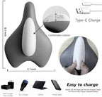 Kegel Trainer for Men, Sit-On-Top Kegel Exerciser,Used for Bladder Support Tightening and Strengthening Muscle Control Training, Endurance Muscle Recovery, and Hips, Thighs Relaxation Training（Grey）