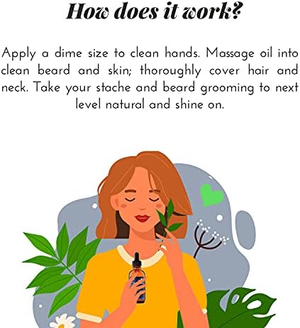 Artnaturals Beard Oil - Unscented Conditioner and Growth Oil - Vegan and Paraben Free with Argan, Vitamins E and Jojoba Oil for Men