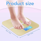 Weight Scales Bathroom, Smart Scale for Body Weight Accurate Measurement, Tempered Glass Digital Bathroom Scale, Weight Scale for Home(Luxury Gold Color)