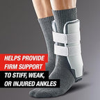 ACE Brand Adjustable Stirrup Ankle Brace, Left or Right Firm Support Ankle Brace for Sprained Ankles and Injury Recovery, Features Pre-Inflated and Adjustable Air Cells for Improved Comfort