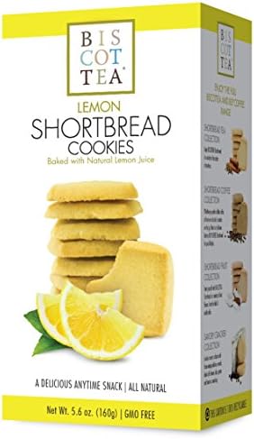 BISCOTTEA Lemon Shortbread Cookie (8 Cookies)