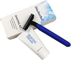 Shave Kit in Bulk, Smooth Shave Disposable Razor and Cream(12g), Individually Wrapped Toiletries Amenities for Hotel, Airbnb, Homeless, Shelter, Camping and Travel (50 Pack)
