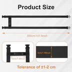137.8 Inch Box Carrying Strap with Handle, Extra-Long Adjustable Heavy Duty H-Shaped Style Straps with Strap Organizer Clip, Handheld Belt Designed for Safely Lifting Large Boxes, Easy to Move Luggage
