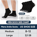 30 Pairs Ankle Socks For Men - Lightweight Mens Socks Size 9-12 Thin Casual Quarter Bulk Socks