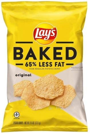 LAY'S® Baked Original Potato Crisps, 1.125 ounce (Pack of 8)