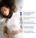 Cervicorrect Neck Brace, Healthy Lab Co Neck Brace,Neck Brace for Sleeping Soft Foam,Neck Support Brace for Pressure Relief (Black,One Size)