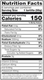 Mission Organics Flour Tortillas, Medium Soft Taco Size, 6 Count