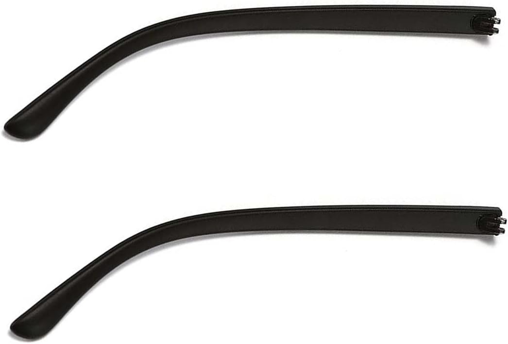 ZEALMAX 1 Pair Plastic Glasses Replacement Temple Frame, Vintage Glasses Arms Legs for Adults, Black
