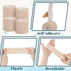 30 Rolls Adhesive Elastic Tape Bandage Tape Self Adhesive Wrap Elastic Flexible Stretch Bandages for Sports Support Animal Pets(2 Inch x 5 Yard)