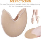 Toe Pouches Pads Cover, Ballet Dance Toe Pads for Women Girls High Heels to Protect Toes and Feet 3.93x3.74 Inches